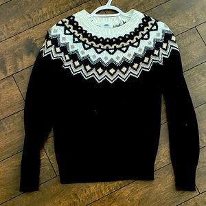 Ladies black cozy sweater